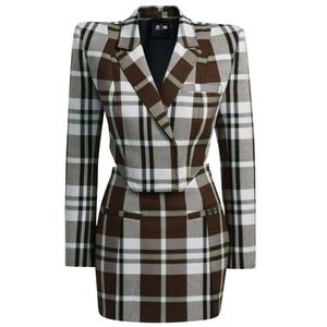 NWT Adidas Ivy Park Plaid Dress